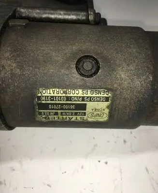 Hyundai Terracan Starter motor 3610027010 031013190