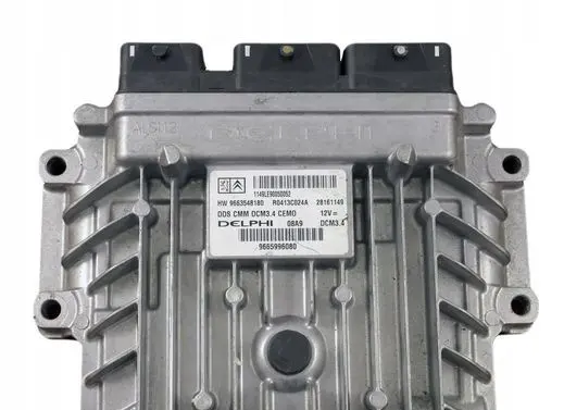 Peugeot 308 Engine ECU kit and lock set 9665996080