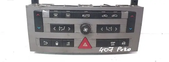 Peugeot 407 Air conditioner control unit module VP4PUH-18C612-FE
