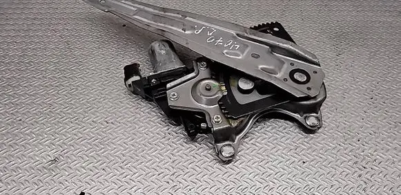Rear door window regulator with motor