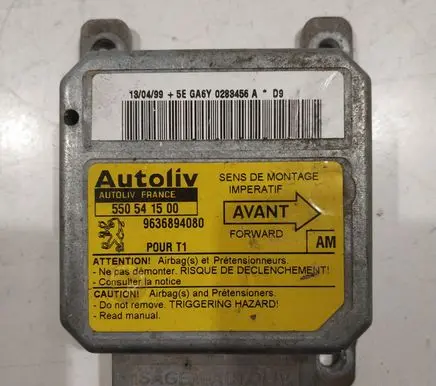 Peugeot 206 Airbag control unit/module 550541500 9636894080