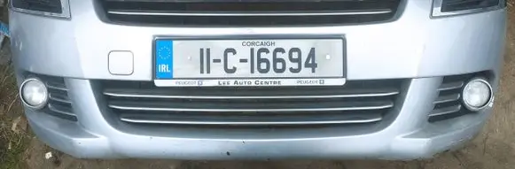 Peugeot 3008 I Front bumper 9687444877