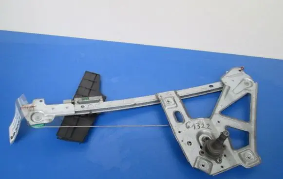 Rear door window regulator with motor