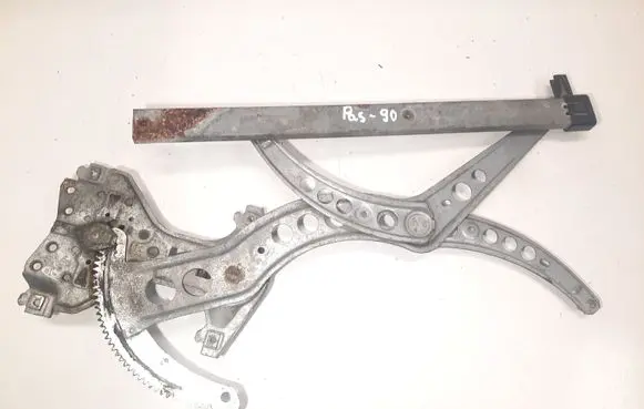 Volkswagen PASSAT B3 Front door window regulator with motor 357837401