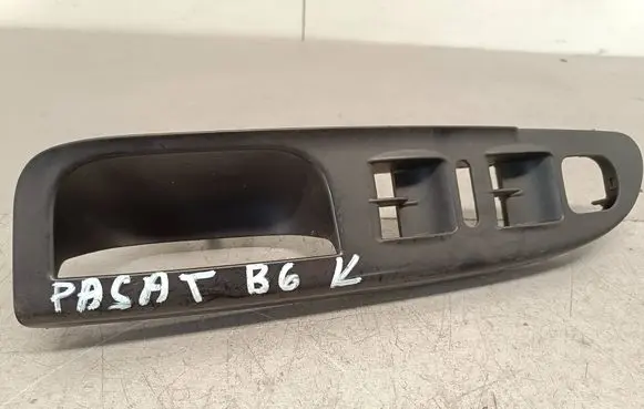 Volkswagen PASSAT B6 Front door window switch trim 3C1867171B