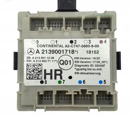Mercedes-Benz E W213 Door control unit/module A2139001718