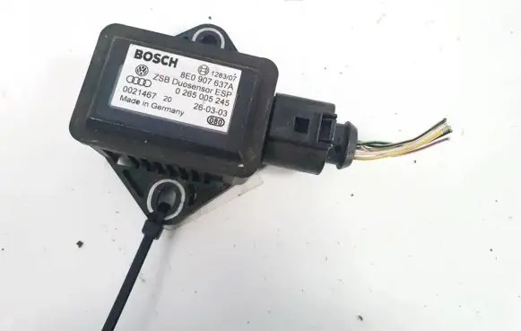 Audi A4 S4 B6 8E 8H ESP acceleration yaw rate sensor 8e0907637a 0265005245