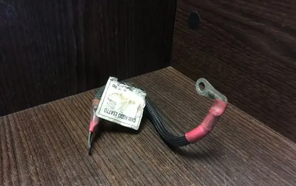 Negative earth cable (battery)