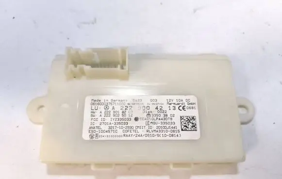 Mercedes-Benz S W222 Keyless (KESSY) go control unit/module A2229004213 221025012 0375711002