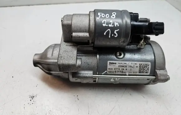 Peugeot 5008 II Starter motor 9832577880