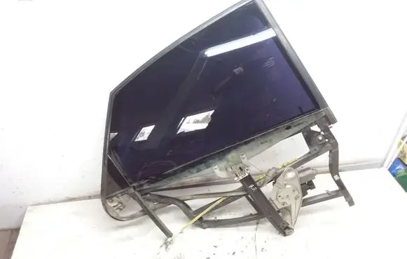 Rear door window regulator with motor