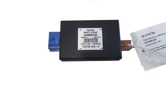Citroen C5 Alarm control unit/module 9645500780