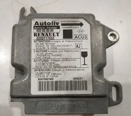 Renault Scenic I Airbag control unit/module 600639500 8200117652