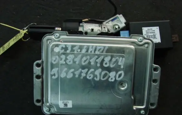 Citroen C3 Engine ECU kit and lock set 0281011804C3