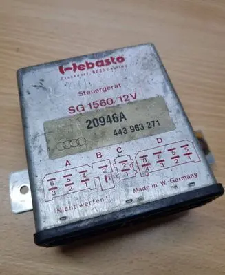 Audi A6 S6 C4 4A Auxiliary heating control unit/module 443963271 20946A SG156012V