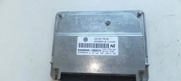Volkswagen Touareg I Gearbox control unit/module 0AD927755AB 5WP22074