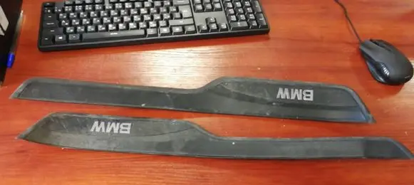 BMW 3 E90 E91 Rear sill trim cover 7060285 7060286