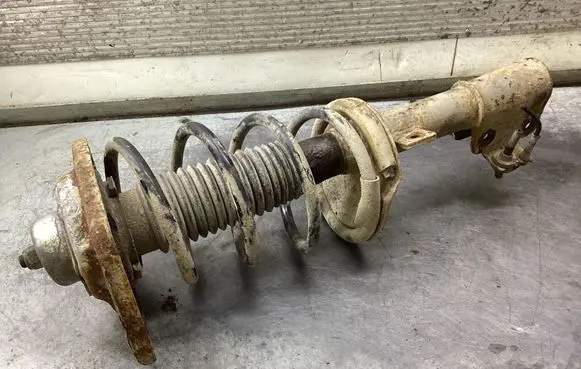 Peugeot 807 Front shock absorber with coil spring 41765W06