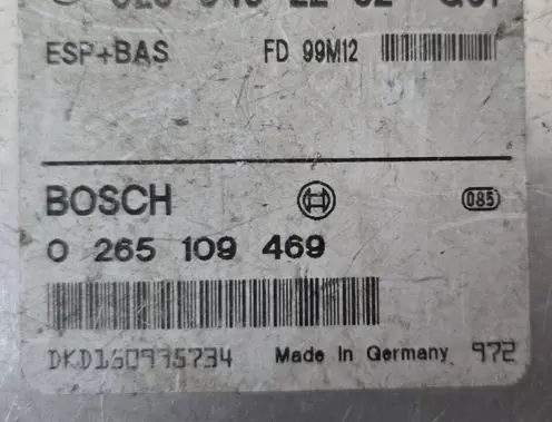 Mercedes-Benz E W210 ESP (stability system) control unit 0295452232 0265109469 DKDMG0915734