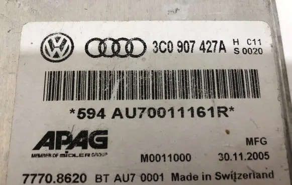 Volkswagen PASSAT B6 Gearbox control unit/module 3C0907427A