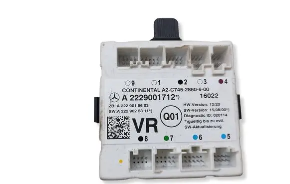 Mercedes-Benz C W205 Door control unit/module A2229001712