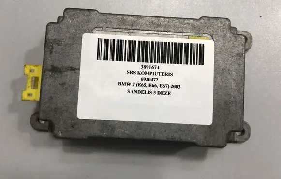 BMW 7 E65 E66 Airbag control unit/module 6920472