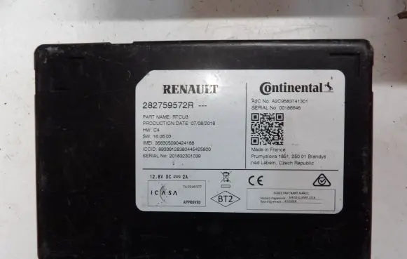 Renault Kadjar Other control units/modules 282759572R A2C9583741301