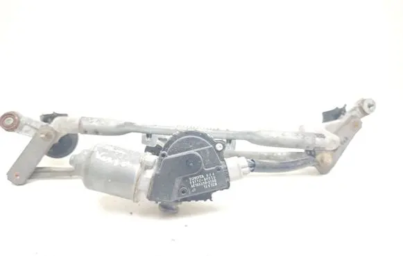 Front wiper linkage and motor