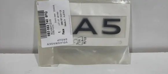 Audi A5 Manufacturers badge/model letters 8B38537405FQ