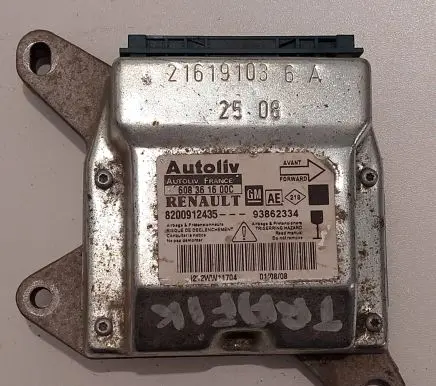 Renault Trafic II (X83) Airbag control unit/module 93862334 608361600C 8200912435