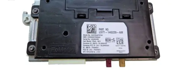Ford Fusion II Bluetooth control unit module LS7T14G229 LS7T14G229AM N75UG