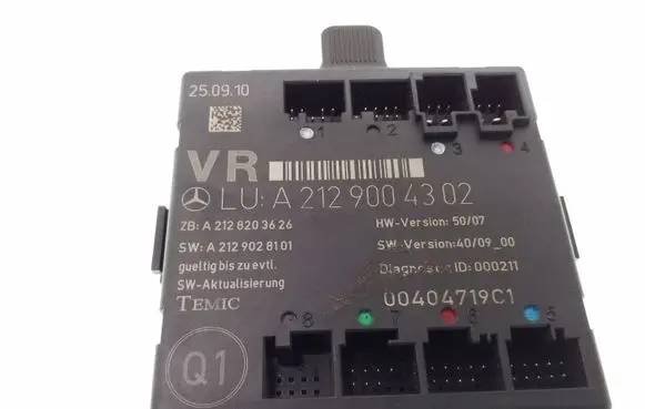 Mercedes-Benz E W212 Door control unit/module A2129004302 A2128203626 A2129028101