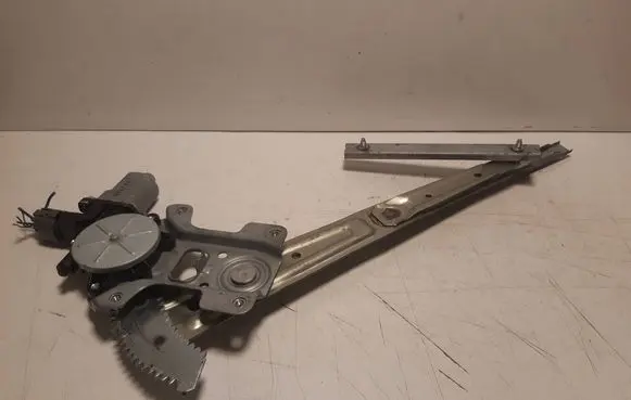 Rear door window regulator with motor
