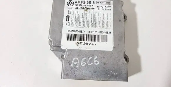 Audi A6 S6 C6 4F Airbag control unit/module 4F0959655B 0037LD05G4E 5WK43416