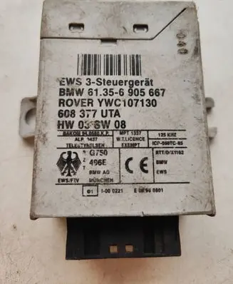 BMW 5 E39 Immobilizer control unit/module YWC107130 608377UTA 61356905667