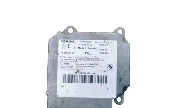 Peugeot 307 Airbag control unit/module 9645840780 5WK42908 29010508