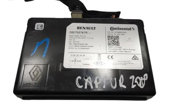 Renault Captur GPS navigation control unit/module 282755767R