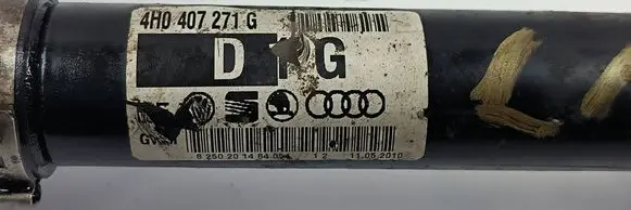 Audi A8 S8 D4 4H Front driveshaft 4H0407271G 11052010 825020148