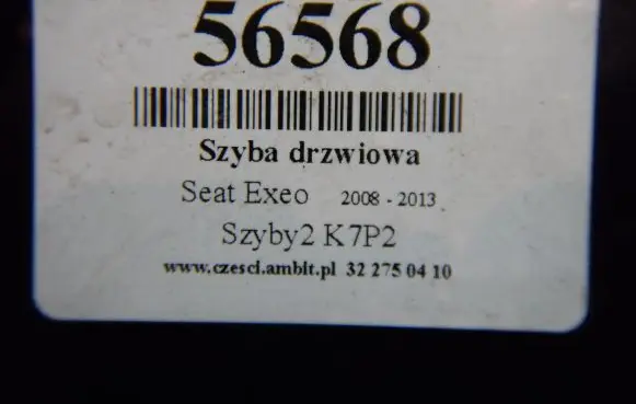 Seat Exeo (3R) Front door window glass four-door