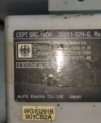 Honda HR-V Other control units/modules 35011S2HG WG1G291B 901CB2A