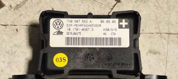 Audi Q7 4L ESP acceleration yaw rate sensor 7H0907652A 10170103673 DD76J06275