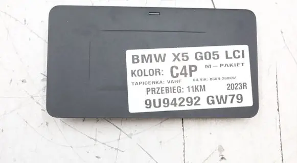 BMW X5 G05 Wireless charging module 5A82C19MWGK080626 5A82C19