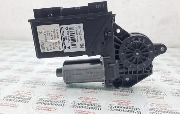 Rear door window regulator motor