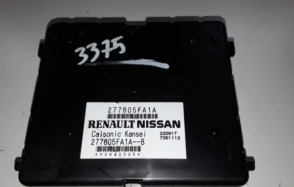 Nissan Micra K14 Air conditioning/heating control unit 277605FA1A