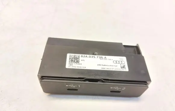 Porsche Taycan 9J1 USB socket connector 82A035736AJLK01