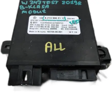 Mercedes-Benz B W247 Trunk lid opening control unit 