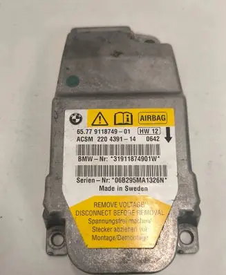 BMW 5 E60 E61 Airbag control unit/module 9118749 220439114 31911874901W