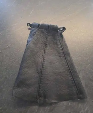 Gear lever shifter trim leather/knob