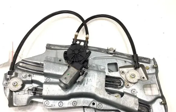 Rear door window regulator with motor