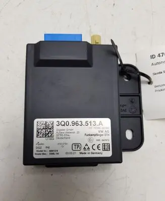 Skoda Superb B8 (3V) Auxiliary heating control unit/module 3Q0963513A